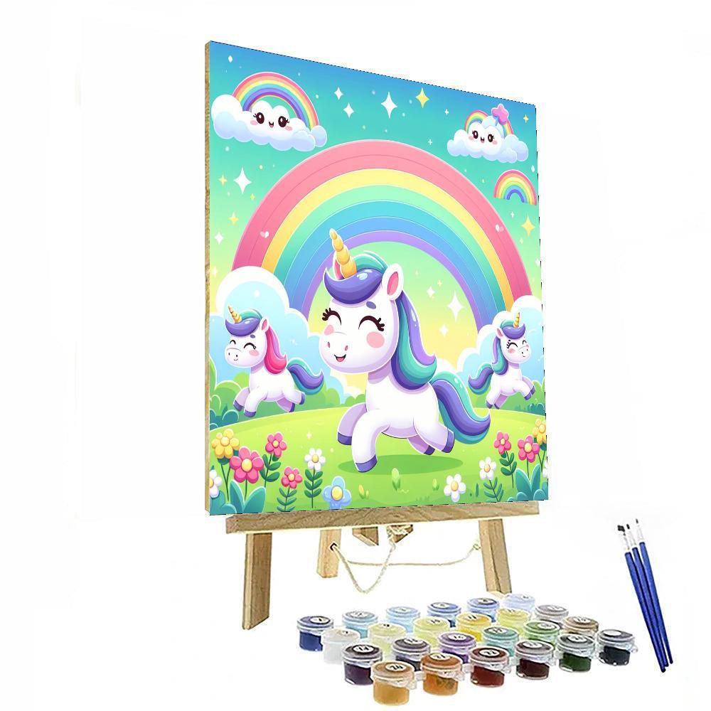 Mystical Unicorn Fields Numbered Painting Kits