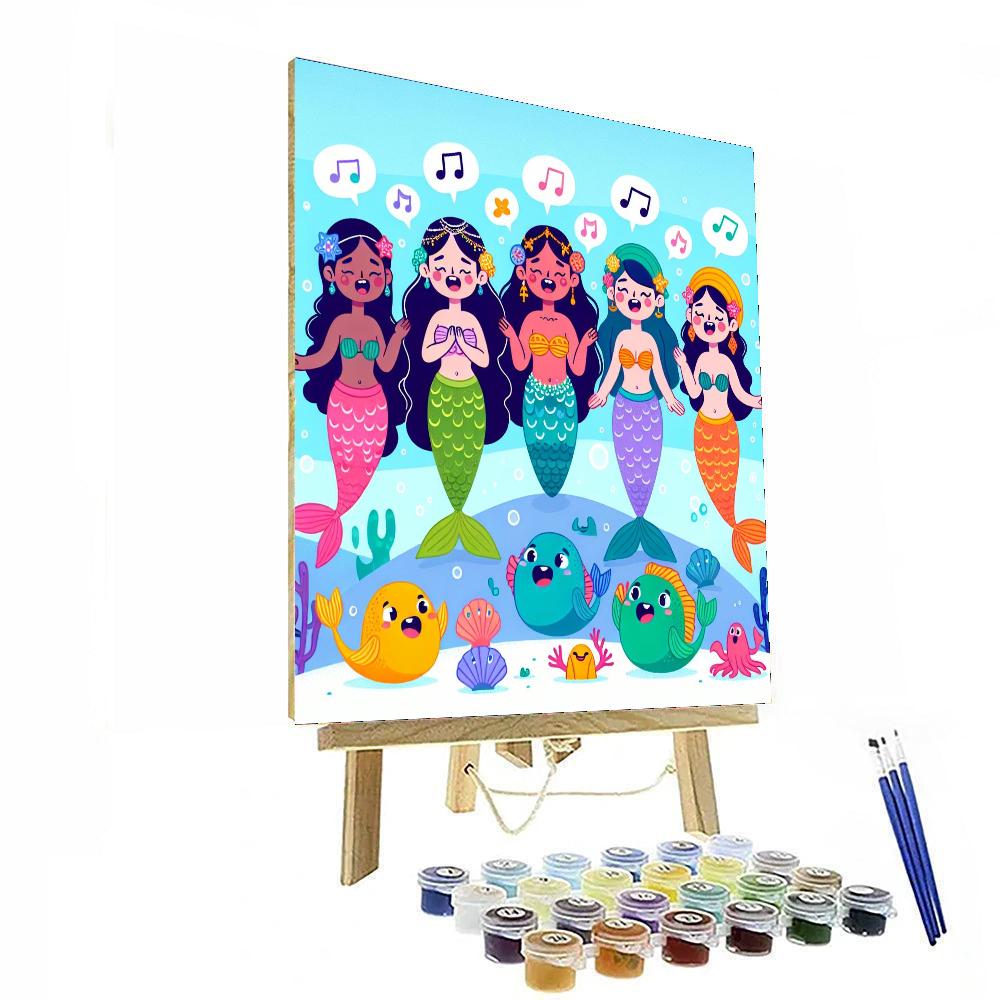 Mermaid Melody Number Painting