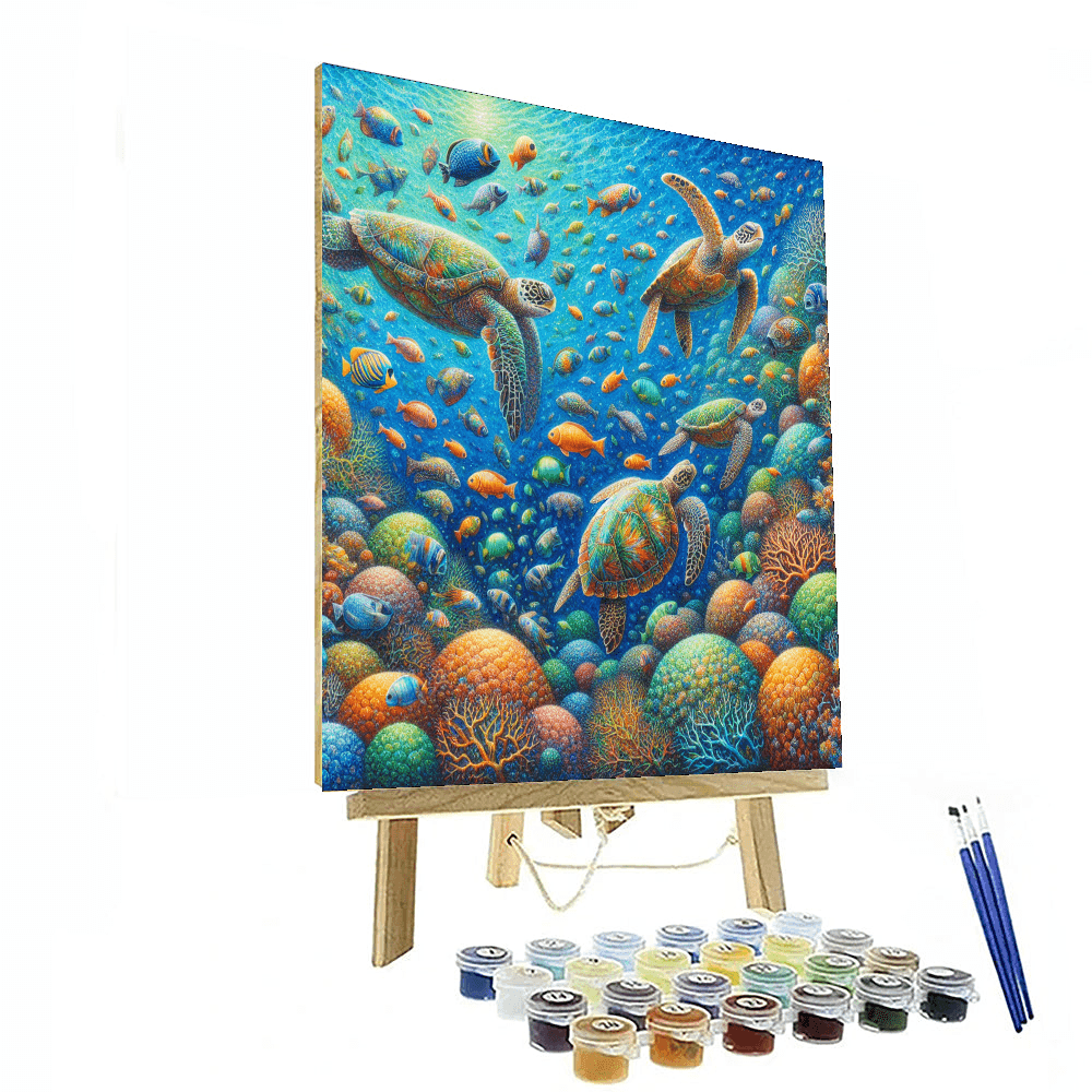 Mystical Ocean Odyssey Number Painting