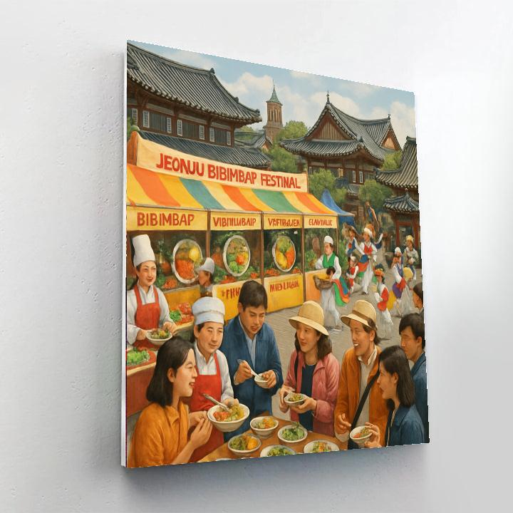 Jeonju Bibimbap Festival - Jeonju - DIY Painting By Numbers Kit shown as the featured example in a hobby supplies comparison guide