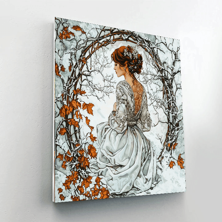 Alphonse Mucha Inspired Frosted Fantasy  Paint By Numbers Kits