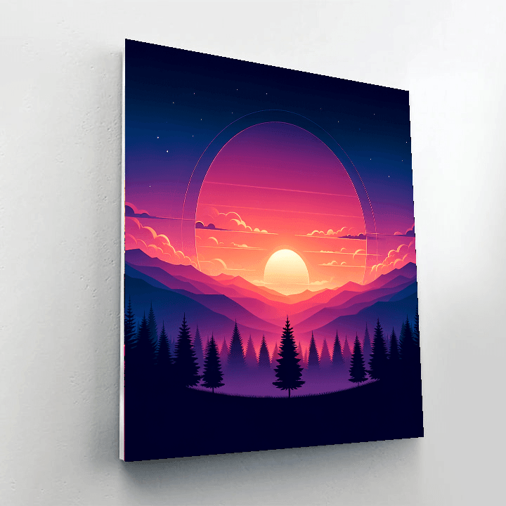 Dreamy Sunset Skies Paint By Number