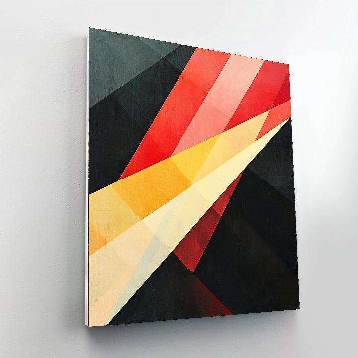 Kazimir Malevich Inspired Radiant Tension  Painting Number Kit