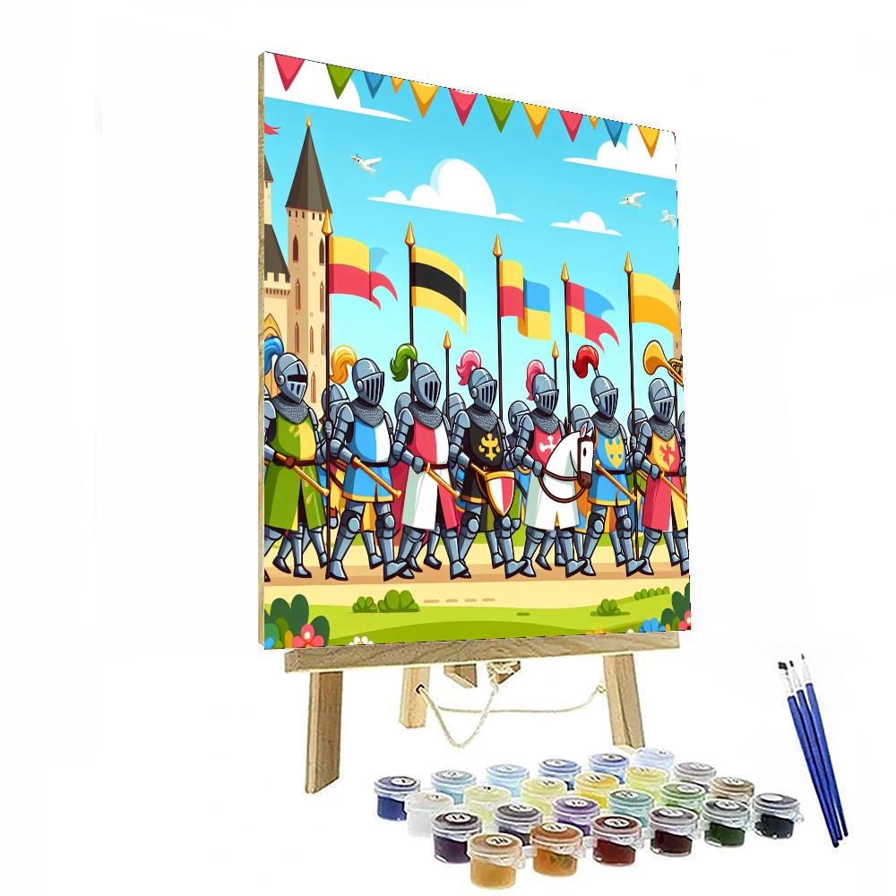 Royal Knight's Parade Painting By Numbers Kit