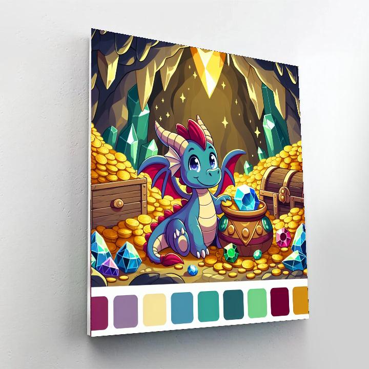 Dragon's Den Adventure Painting Number Kit