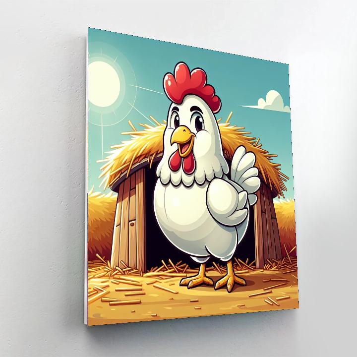 Cheery Chicken Painting By Numbers Kit