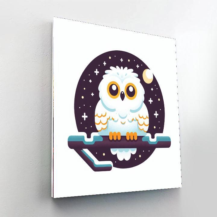Sunny Snowy Owl Paint By Number
