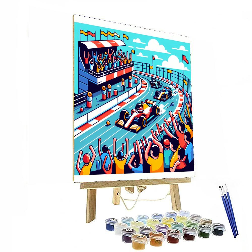 Race To The Finish Line Painting By Numbers Kit