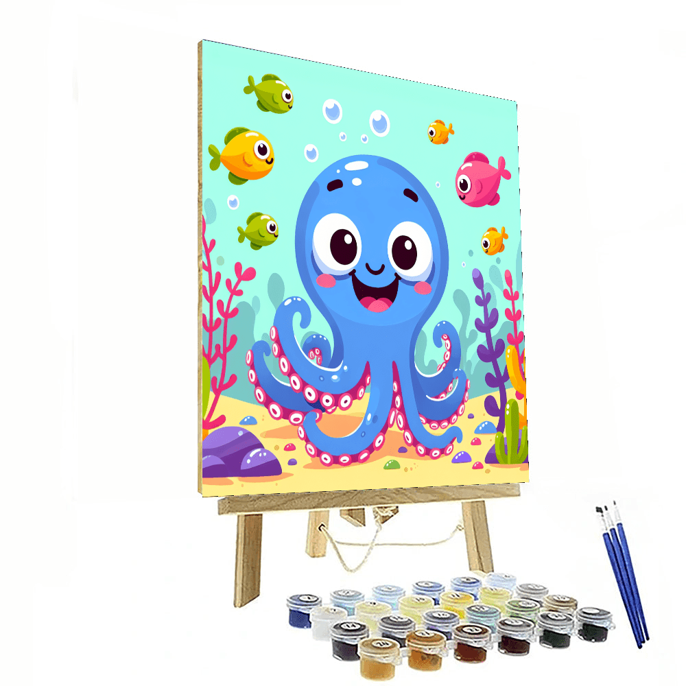 Funny Octopus Painting Number Kit