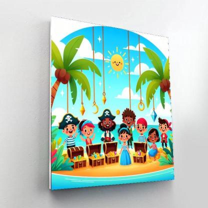 Exciting Treasure Island Numbered Painting Kits