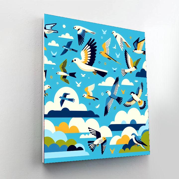 Adventurous Aviary Escapade Paint By Numbers Art