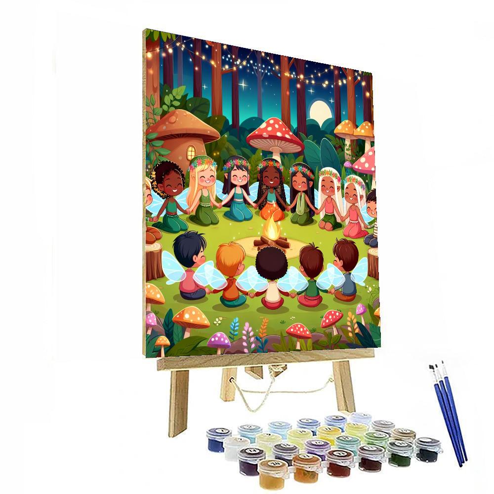 Enchanted Fairy Gathering Numbered Painting Kits