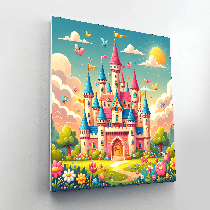Colorful Fairytale Castles Paint By Color