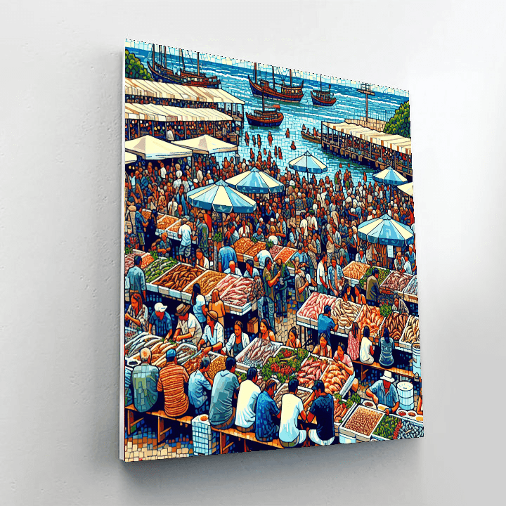 Algarve Seafood Festival - Portugal Number Painting