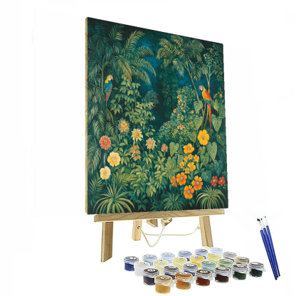 Henri Rousseau Inspired Modern Jungle Vibes  Paint By Color