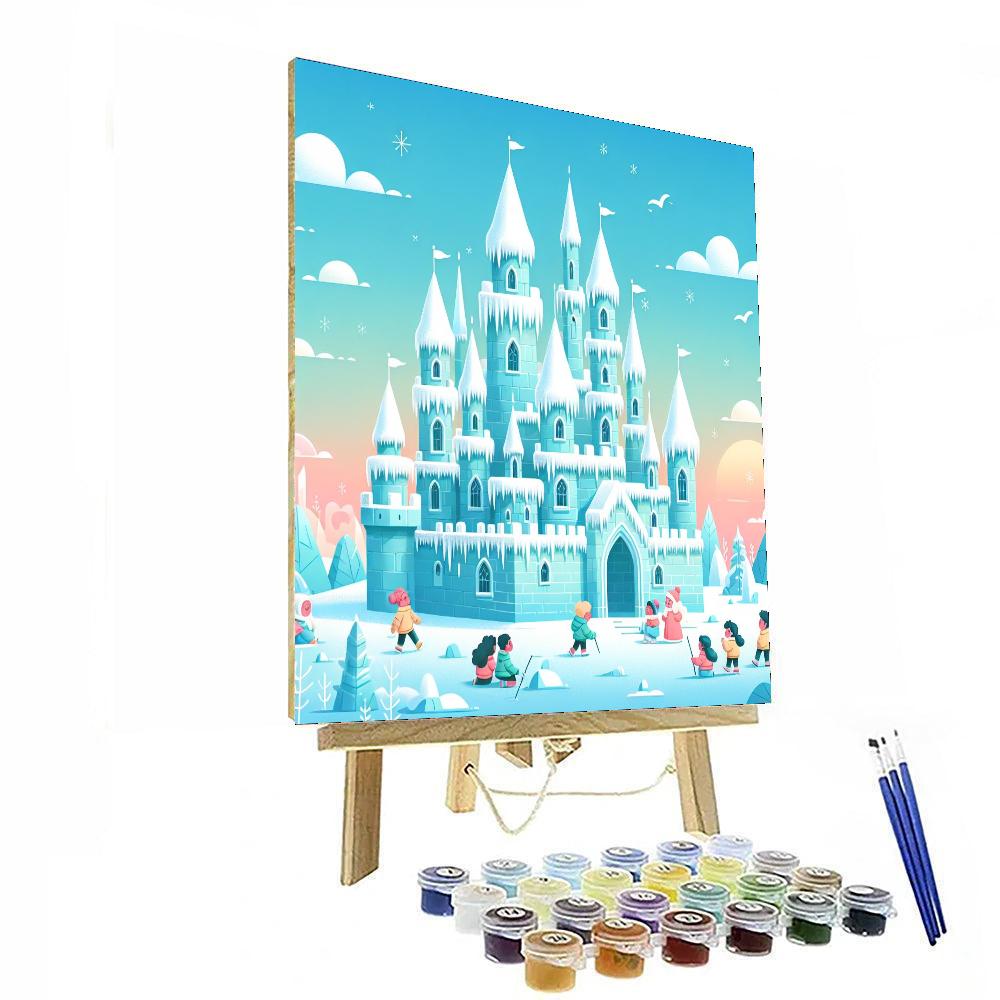 Ice Castle Exploration Number Painting