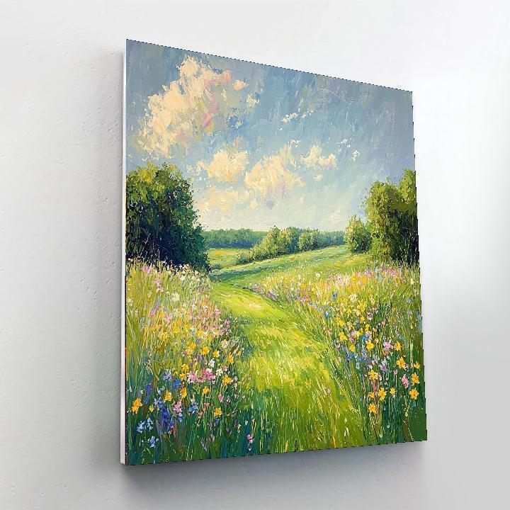 Claude Monet Inspired Breezy Meadows  Painting By Numbers Kit