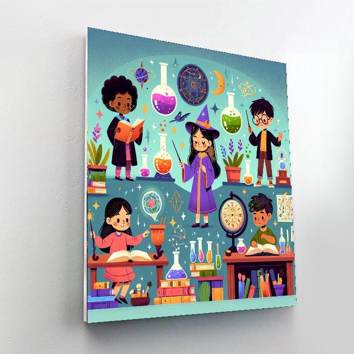 Mystic Wizarding School Paint By Number