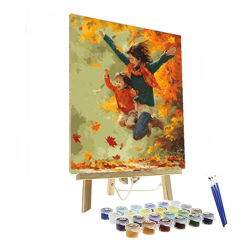 Kicking Up Leaves Paint By Numbers Kits