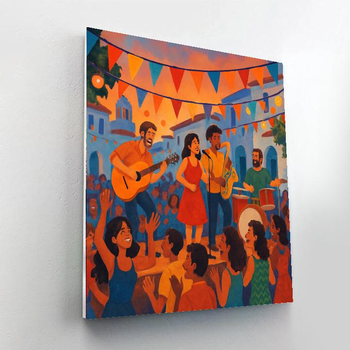Wandering Music Festival - Greece Painting Number Kit