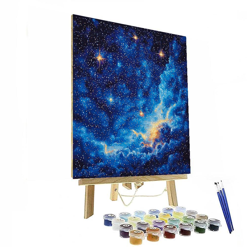 Georges Seurat Inspired Starry Night Harmony  Paint By Numbers Art