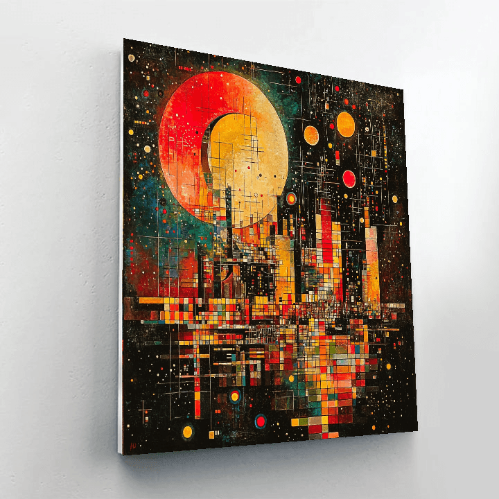 Wassily Kandinsky Inspired Abstract Cityscape Dreams  Paint By Numbers Kits