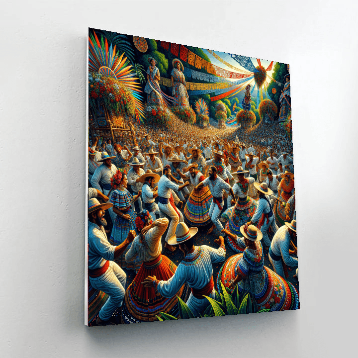 Guelaguetza Festival - Oaxaca Painting By Numbers Kit