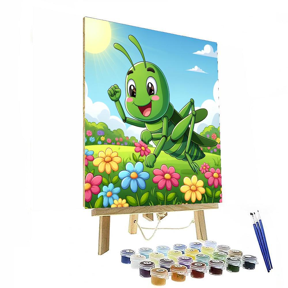 Groovy Grasshopper DIY Paint By Numbers