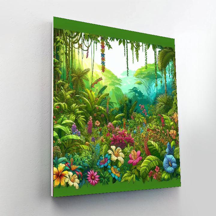Vibrant Rainforest Hues Paint By Numbers