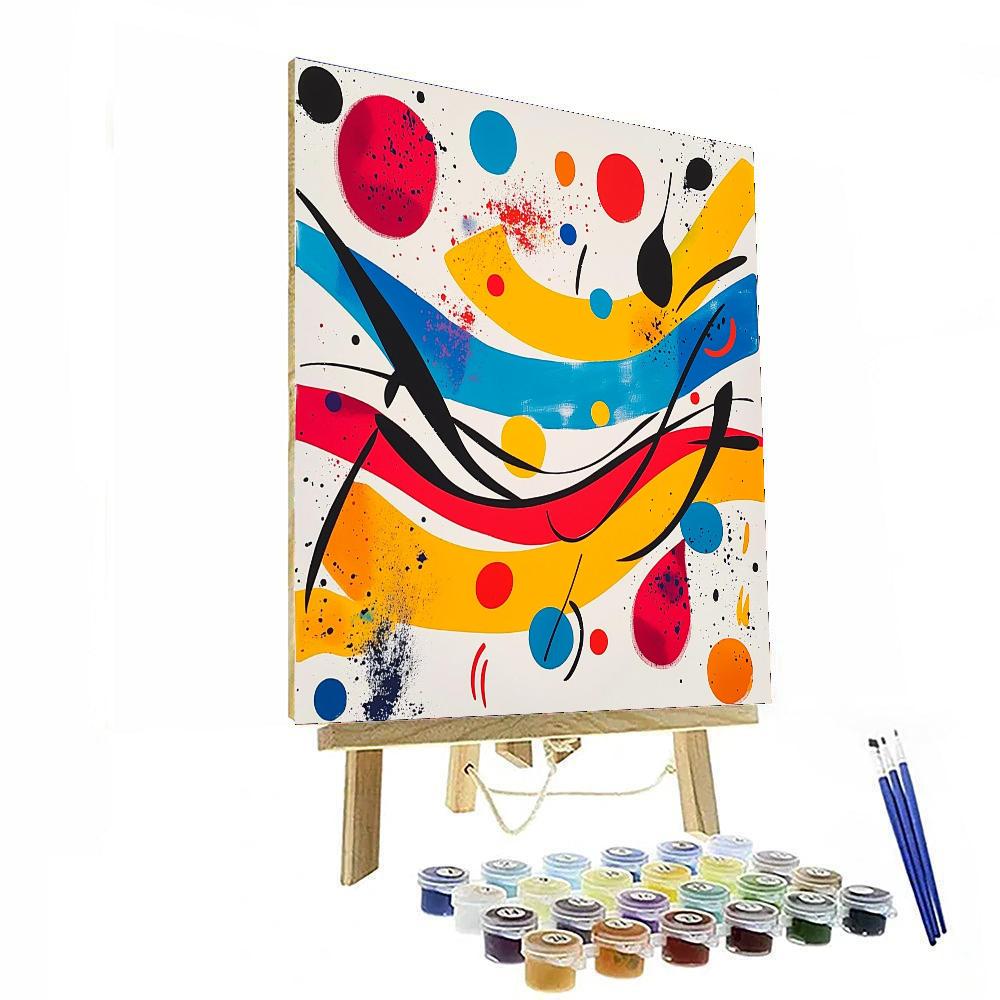 Joan Miró Inspired Euphoric Abstraction  Paint By Numbers Art