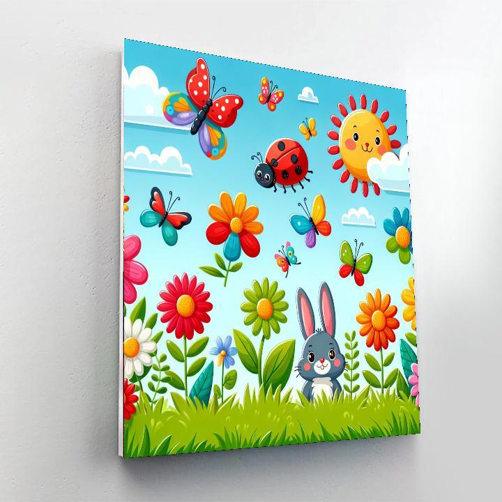 Garden Adventure With Critters DIY Paint By Numbers