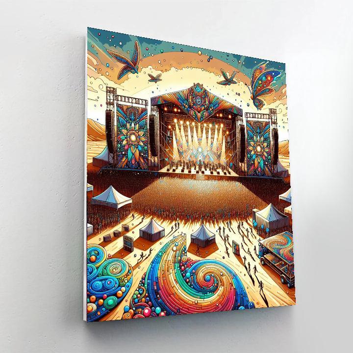 Coachella - United States Number Painting