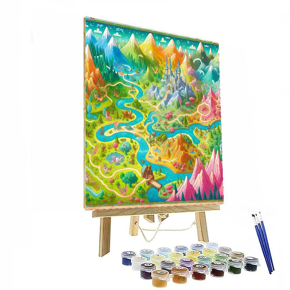 Fantasy World Map Paint By Numbers Art