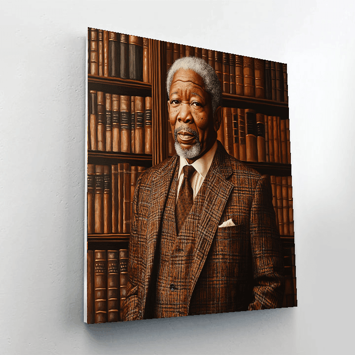 Morgan Freeman: The Wise Voice Of Authority Paint By Numbers
