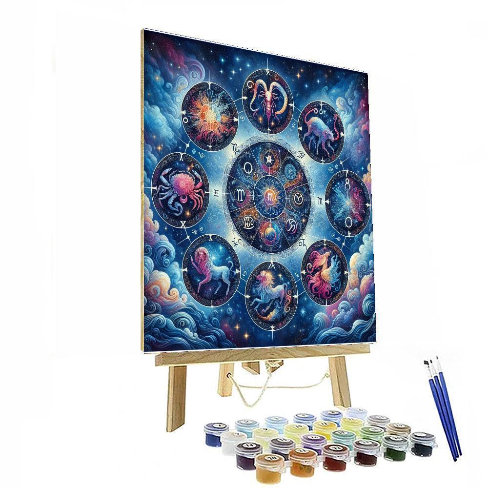 Celestial Zodiac Signs Paint By Color