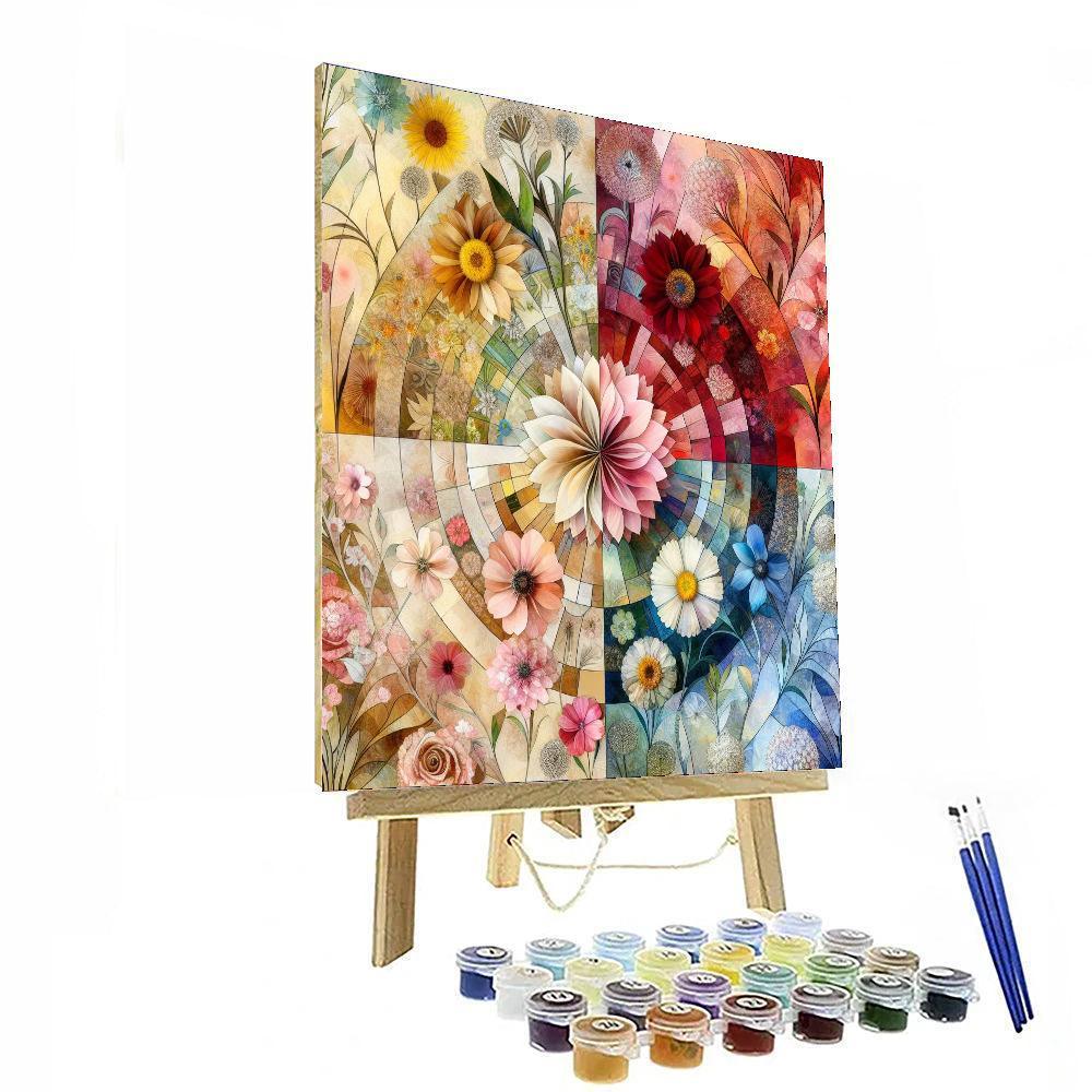 Radiant Seasonal Blossoms - DIY Painting By Numbers Kit – Artistry Rack