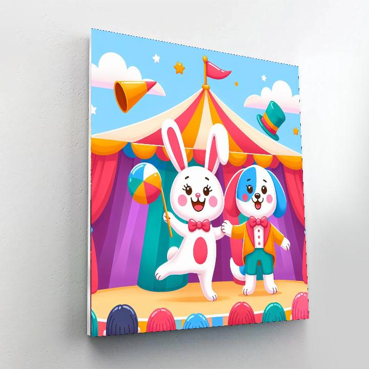 Whimsical Magic Show Paint By Numbers Art