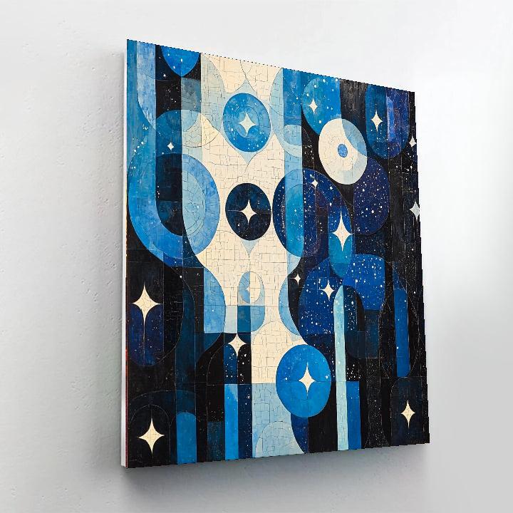 Kazimir Malevich Inspired Celestial Geometry  Painting Number Kit