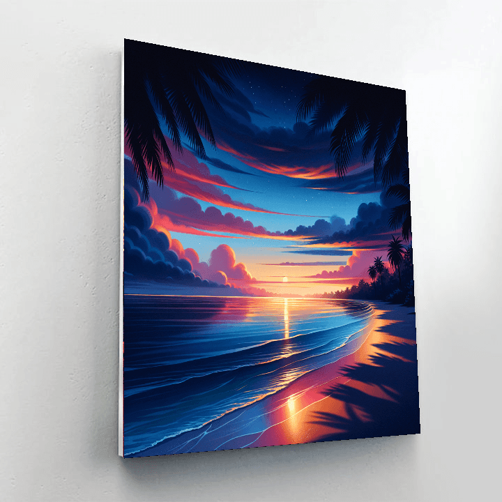 Tranquil Sunset Beach Paint By Numbers