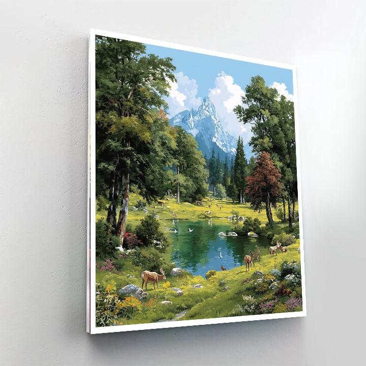 Together In Nature's Arms DIY Paint By Numbers