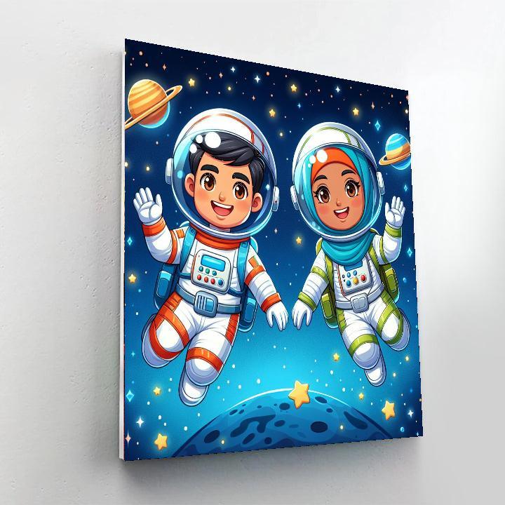 Happy Space Explorers Paint By Numbers Kits