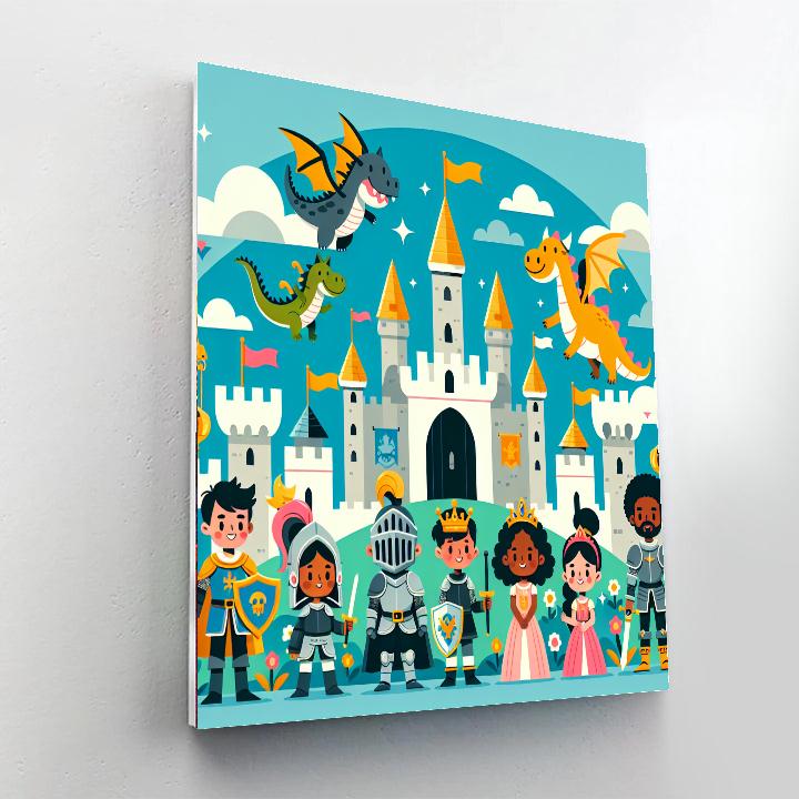 Fantasy Adventure Castle Paint By Numbers Kits