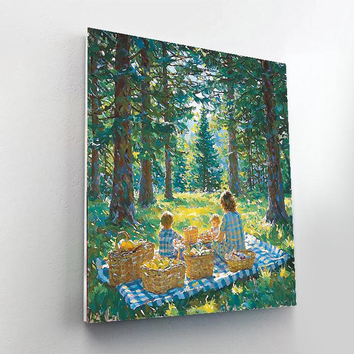 Picnic Under The Pines Paint By Numbers
