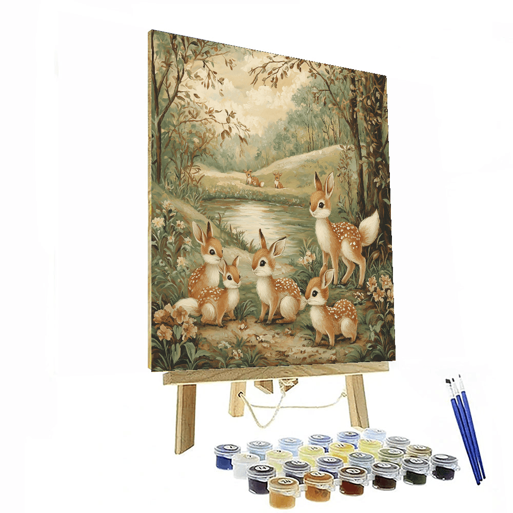 Beatrix Potter Inspired Whimsical Wilderness - DIY Painting By Numbers Kit