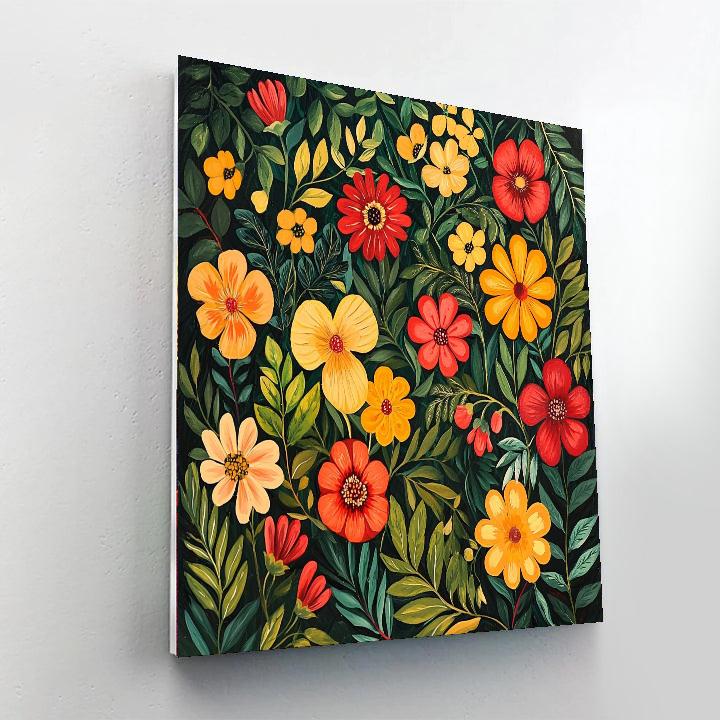 Frida Kahlo Inspired The Garden Of Colors  Painting Number Kit