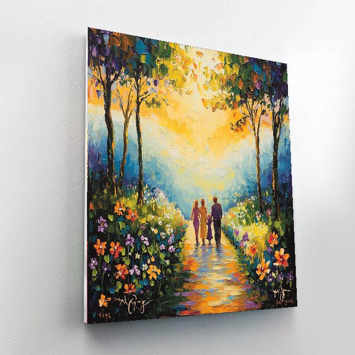 A Journey Of Hearts Number Painting