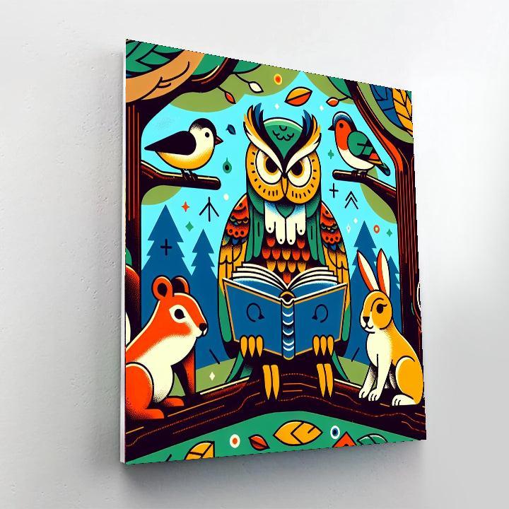 Wise Owl Storyteller Paint By Number