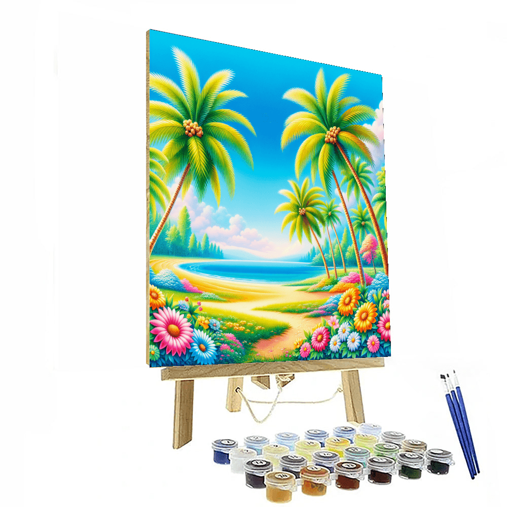 Charming Tropical Paradise Numbered Painting Kits