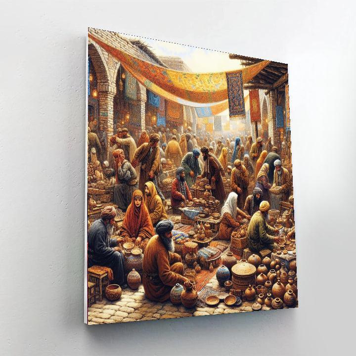 Artisan's Village Market Paint By Number