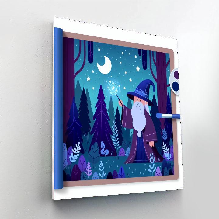 Wacky Wizard Wonderland Number Painting